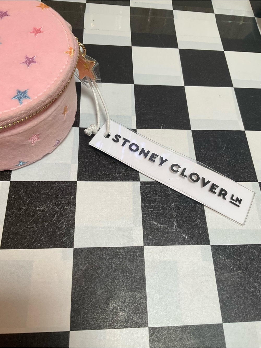 Stoney Clover Lane Pink Multi-Star Round Mini Case - Picture 2 of 6
